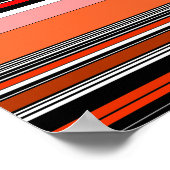 Mooie kleurrijke strepen poster (Hoek)