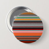 Mooie kleurrijke strepen ronde button 7,6 cm (Voorkant /achterkant)