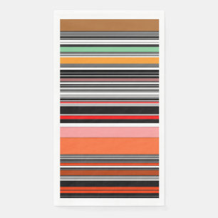 Mooie kleurrijke strepen servet