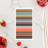 Mooie kleurrijke strepen servet (Insitu)