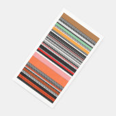 Mooie kleurrijke strepen servet (Hoek)
