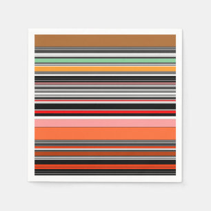 Mooie kleurrijke strepen servet