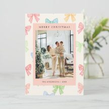 Mooie Kleurrijke Strik Patroon 5 Foto Kerstmis