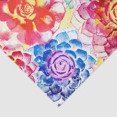 Mooie kleurrijke succulent Plant Tissuepapier (Detail)