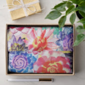 Mooie kleurrijke succulent Plant Tissuepapier (Geschenk)