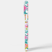 Mooie Kleurrijke Tuin Met Monogram Case-Mate iPhone Case (Achterkant / Links)