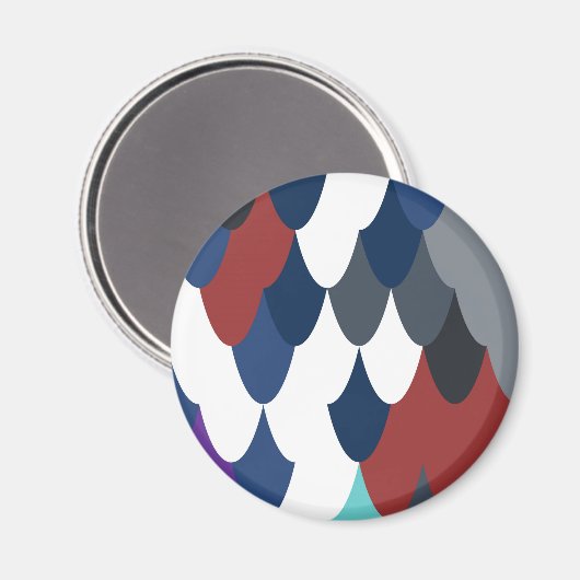 Mooie kleurrijke vis korst patroon Apple Watch ban Magneet (Voorkant / Achterkant)