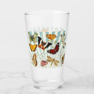 Mooie, kleurrijke vlinder glas