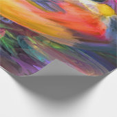 Mooie, kleurrijke vogel cadeaupapier (Hoek)