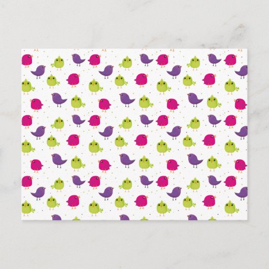 Mooie kleurrijke vogels briefkaart (Voorkant)