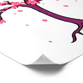 mooie kleurrijke vogels en boom Nursery baby Poster (Hoek)