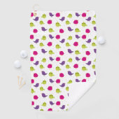 Mooie kleurrijke vogels golfhanddoek (Insitu)