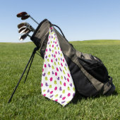Mooie kleurrijke vogels golfhanddoek (Groen)