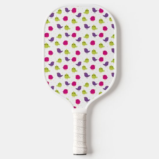 Mooie kleurrijke vogels pickleball paddle (Voorkant)