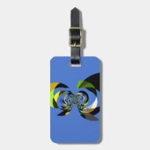 Mooie kleurrijke vrouwen silhouet Illustraties Bagagelabel (Voorkant verticaal)