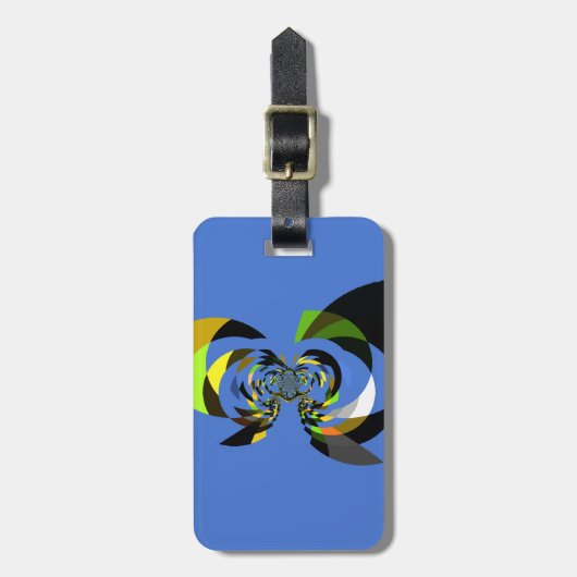 Mooie kleurrijke vrouwen silhouet Illustraties Bagagelabel (Voorkant verticaal)