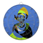 Mooie kleurrijke vrouwen silhouet Illustraties Dartbord (Voorkant)