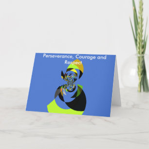 Mooie kleurrijke vrouwen silhouet Illustraties Kaart