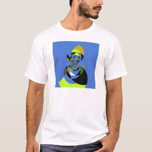 Mooie kleurrijke vrouwen silhouet Illustraties T-shirt