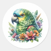 Mooie kleurrijke Waterverf Amazon Parrot