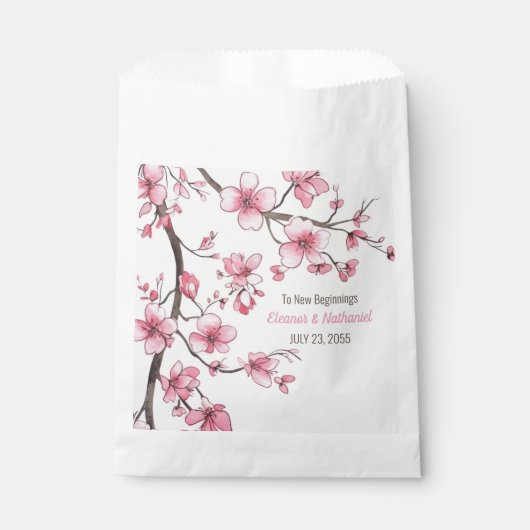 Mooie kleurrijke Waterverf bloemenbruiloft gunst Bedankzakje (Voorkant)