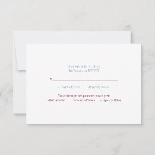 Mooie kleurrijke Waterverf bloemenbruiloft RSVP Kaartje (Achterkant)