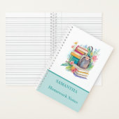 Mooie kleurrijke Waterverf Boeken Bloemen School (Binnen)