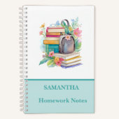 Mooie kleurrijke Waterverf Boeken Bloemen School (Voorkant)