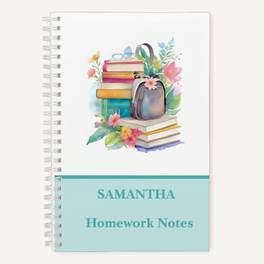 Mooie kleurrijke Waterverf Boeken Bloemen School (Voorkant)