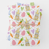 Mooie Kleurrijke Waterverf Paaseieren & Gnomes Inpakpapier Vel