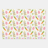 Mooie Kleurrijke Waterverf Paaseieren & Gnomes Inpakpapier Vel (Voorkant)