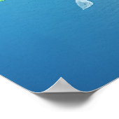 Mooie, kleurrijke Waterverf vlinder en ventilator Poster (Hoek)