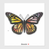 Mooie, kleurrijke Waterverf vlinder Sticker (Vel)