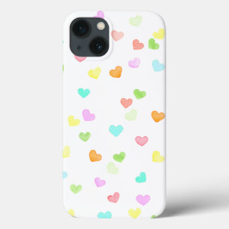 Mooie kleurrijke waterverf voor leuk hartje Case-Mate iPhone case