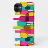 Mooie kleurrijke wijnflessen patroon Case-Mate iPhone case (Achterkant)