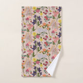 Mooie, kleurrijke Wildflower, bij, Lady bug Bad Handdoek (Handdoek)