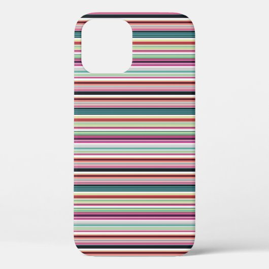 Mooie kleurrijke witte strepen Case-Mate iPhone case (Achterkant)