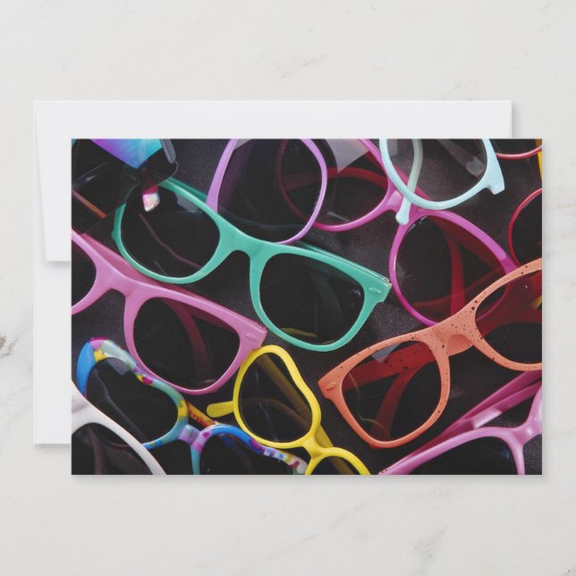 Mooie kleurrijke zonnebrillen (Voorkant)