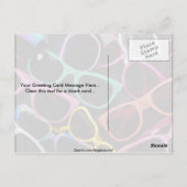 Mooie kleurrijke zonnebrillen briefkaart (Achterkant)