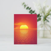 Mooie, kleurrijke zonsondergang briefkaart (Staand voorkant)
