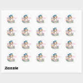 Mooie kleuter afstudeer sticker  (Vel)