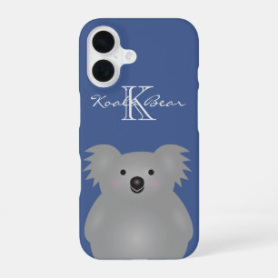 Mooie knuffel Australische baby koala beer monogra iPhone 16 Hoesje