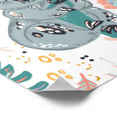 Mooie Koala-kinderkamer Kunst Poster (Hoek)