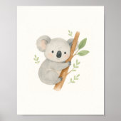 Mooie Koala Muurkunst – Aquarel Baby Koala Poster (Voorkant)
