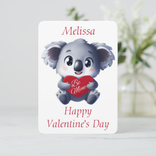 Mooie Koala Valentijnskaart Kaart