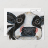 Mooie Koe aquarel verjaardag bedankt Briefkaart (Voorkant / Achterkant)