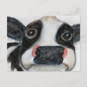 Mooie Koe aquarel verjaardag bedankt Briefkaart