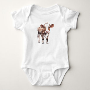 Mooie Koe Baby Body – Schattig Boerderijdier Baby Romper