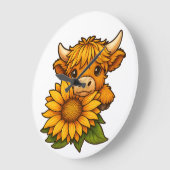 Mooie Koe en Zonnebloem Grote Klok (Hoek)