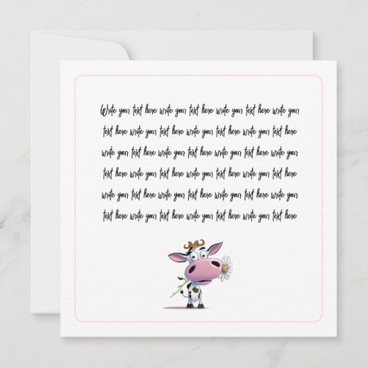 Mooie Koe met ventilator (Achterkant)